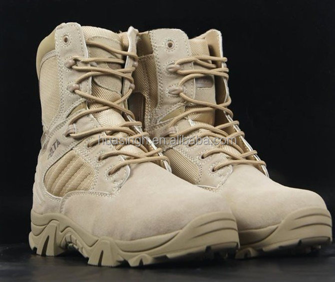 XC,Abroad original quality shock absorbed USMC suede leather delta tactical desert boots HSM133