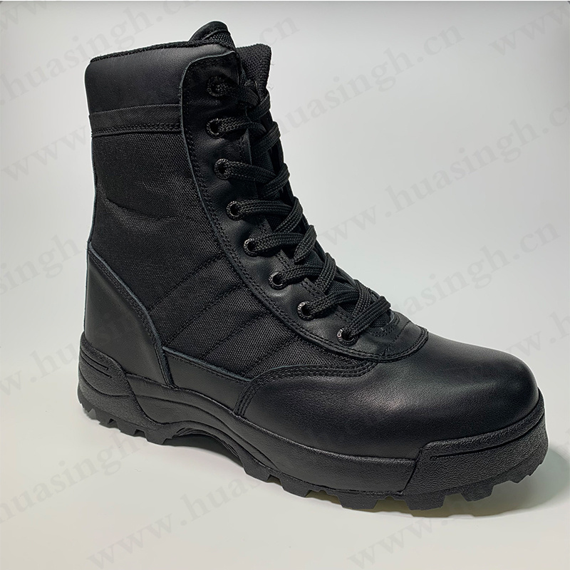 XC, Anti-shock EVA+rubber sole USMC training combat boots 6 inch black strong style men uniform boots HSM044