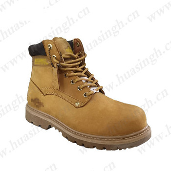 YYN,honey leather USA and Europe favored Goodyear welt rubber sole worker security boots in factory HSB217