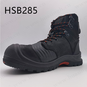 YWQ,CE authentication fiberglass toe insert safety shoes acid&alkali resistant work boots for men HSB285