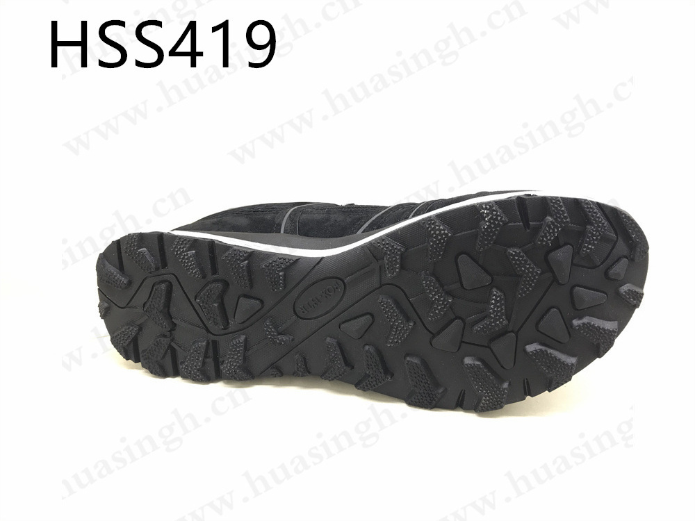 ZH,strong shockproof EVA+rubber sole outdoor hiking shoes lace-up style summer training black sport shoes for sale HSS419