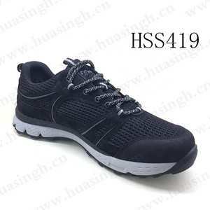 ZH,breathable mesh fabric upper strong grip outdoor hiking shoes cheap price acid&alkali resistant sport training shoes HSS419