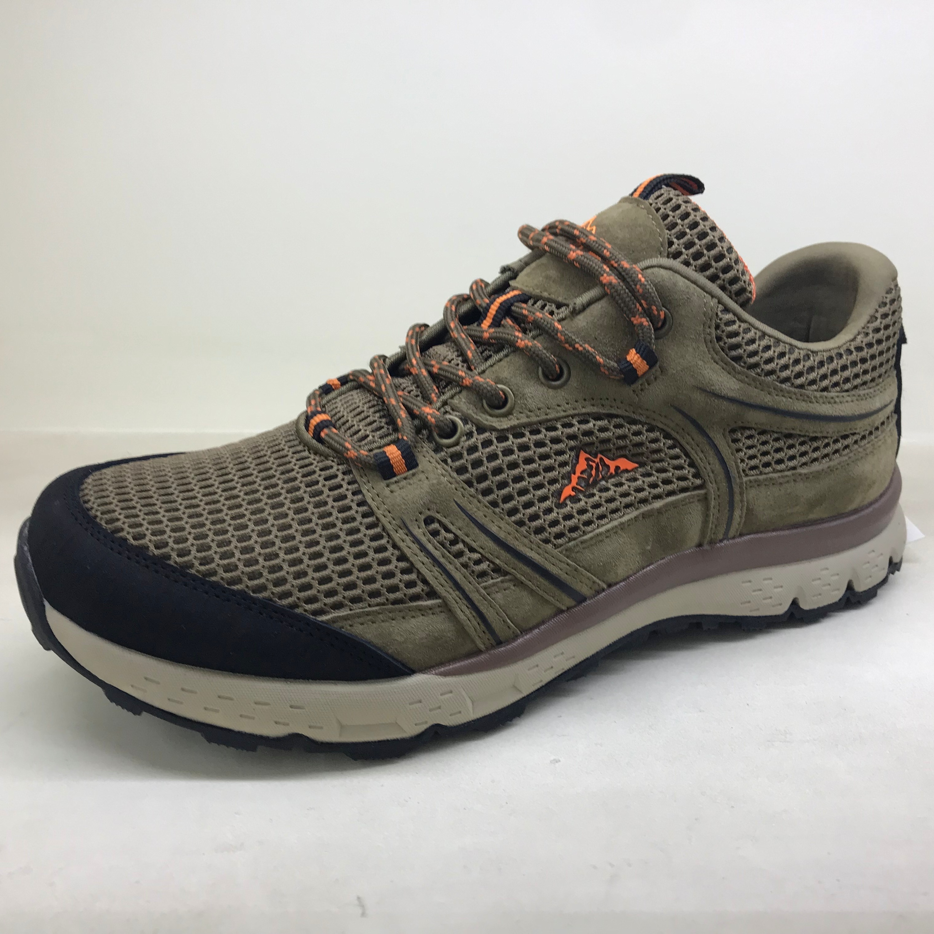 ZH,breathable mesh fabric upper strong grip outdoor hiking shoes cheap price acid&alkali resistant sport training shoes HSS419