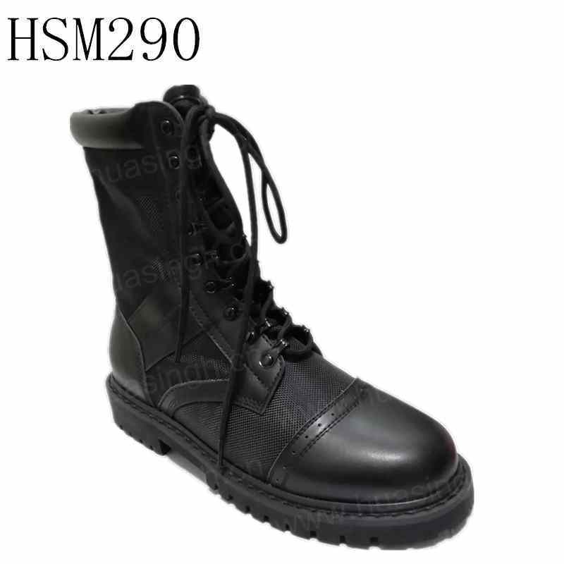 ZH, new double joints combat leather nylon fabric upper tactical boots hiking boots HSM290