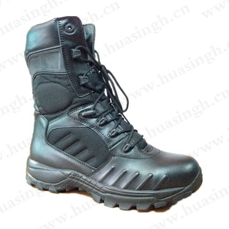 LXG, Russian market popular quality black leather tactical boots combat training boots for sale HSM016