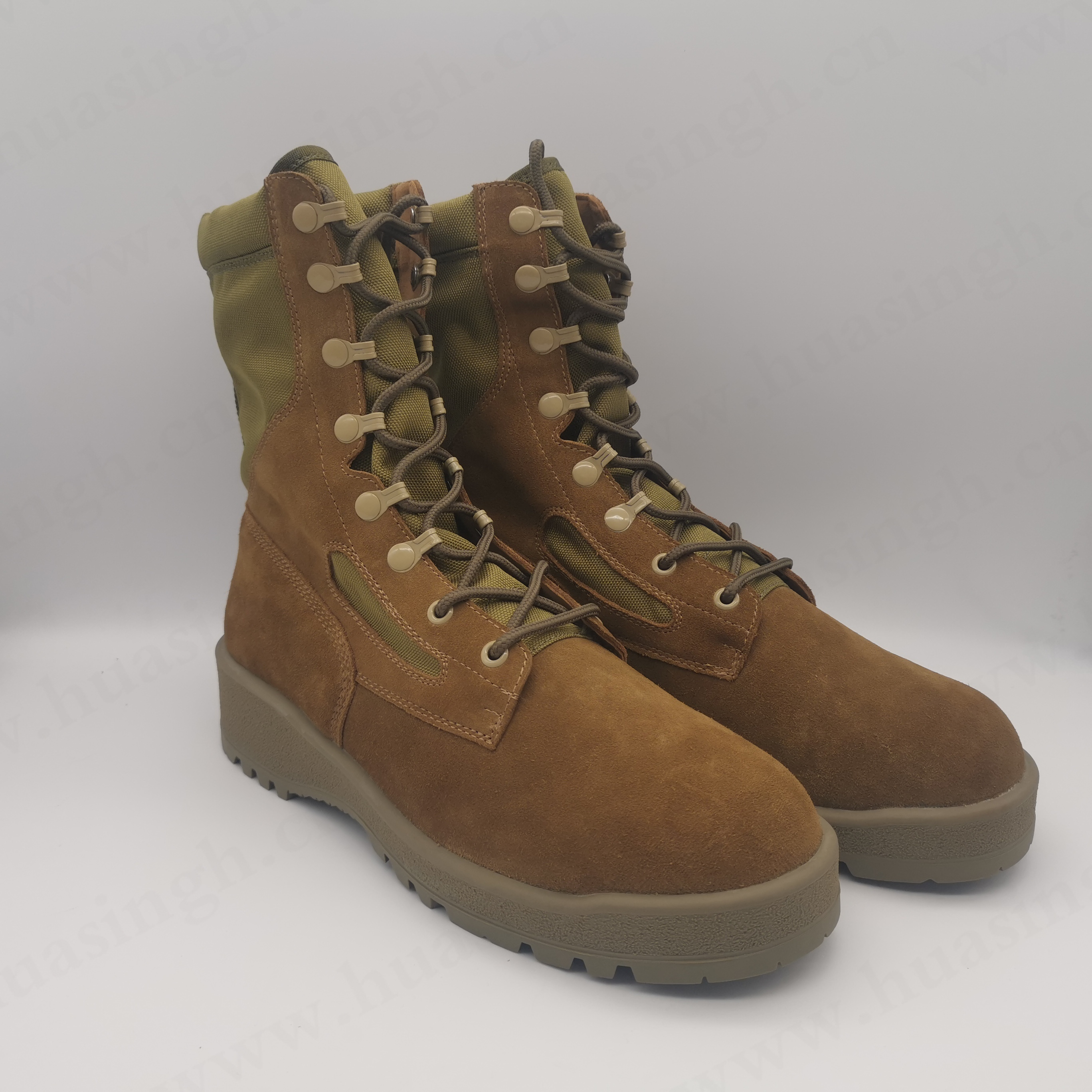 LXG,natural suede leather Belleville combat boots shockproof rubber outsole tactical boots HSM056