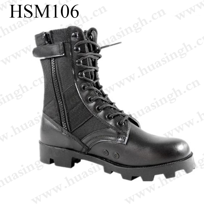 LLJ,8 inch outdoor training hunting boots anti-acid rubber outsole green jungle boots HSM106