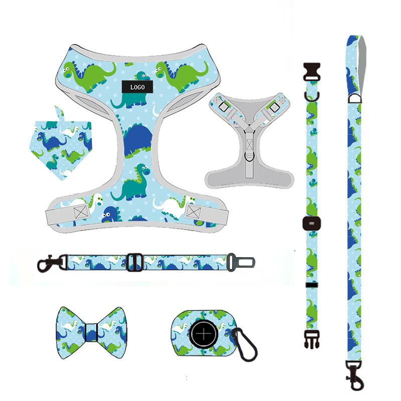 Adjustable Dog Chest Harness Custom Pattern OEM Personalized High Quality Harness for Small Dogs