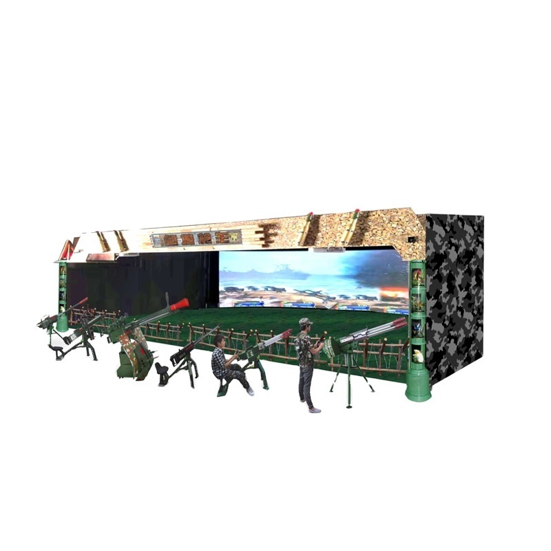 Chinese Manufacturer Hot Sale Outdoor 1-6 Players Games Shooting Arcade Real shooting Game Machine For outdoor park