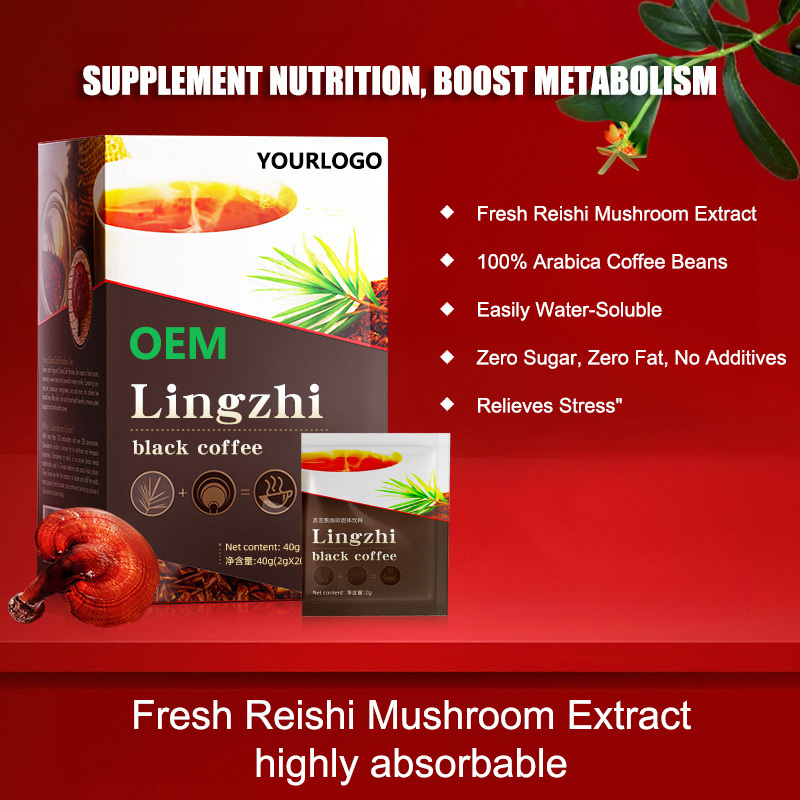 Factory Direct Sale reishi mushroom lingzhi coffee 3 in 1