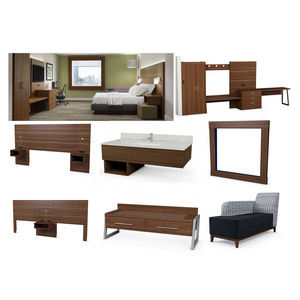 Custom Hotel Furniture Sets Holiday Inn express & Suites Casegoods Hospitality Queen King Size Room Set Design Manufacturer