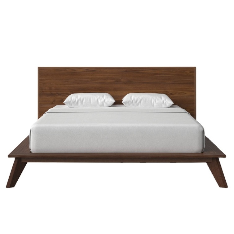 Buy Hotel Furniture Online Five Star Hotel Mediterreanan Style Solid Walnut Wooden King Size Bed