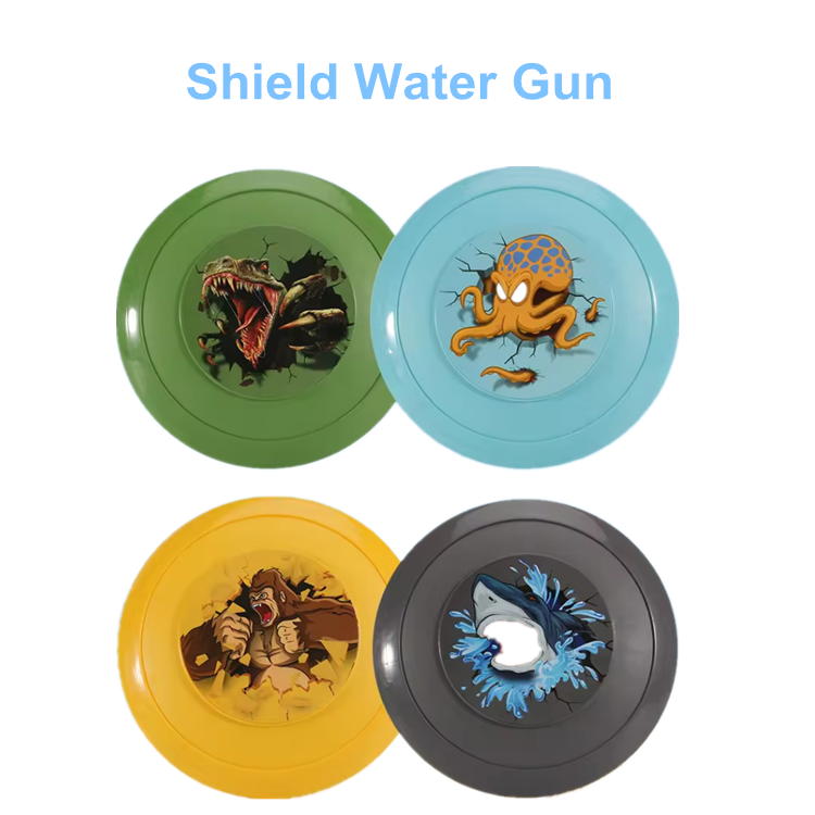 New Design Summer Shield Water Gun Boys Water Retaining Fight Game Plastic Splashing Water Gun