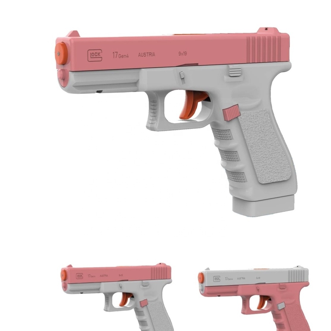 New Children's Summer Water Battle Manual Repeated Glock Water Gun Red and Blue Outdoor Water Gun Toy