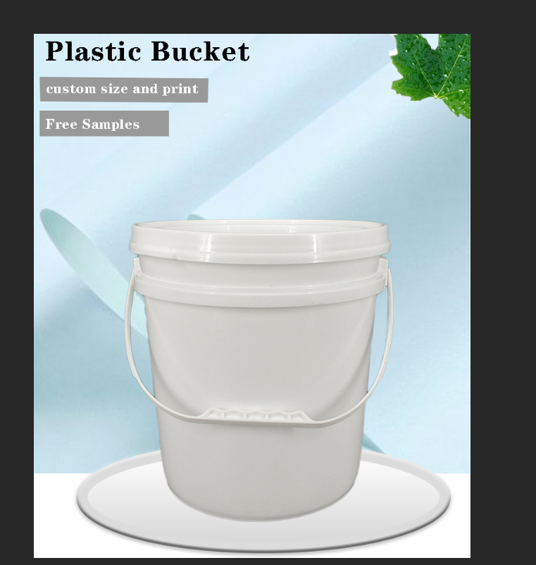 20L 25L Food Grade 5 Gallon 7 Gallon plastic buckets with handle paint plastic pail