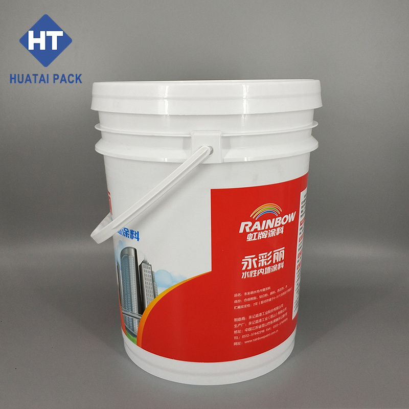 20L 25L Food Grade 5 Gallon 7 Gallon plastic buckets with handle paint plastic pail