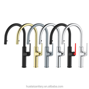 flexible 360 degree rotation pull out sink shower water mixer taps brass faucet kitchen tap spray head