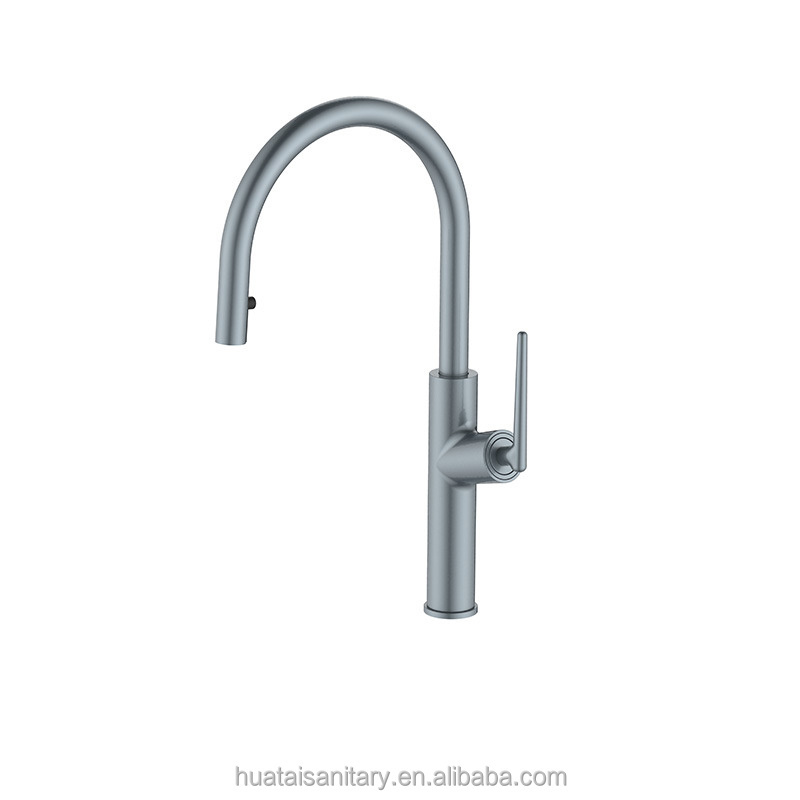 flexible 360 degree rotation pull out sink shower water mixer taps brass faucet kitchen tap spray head