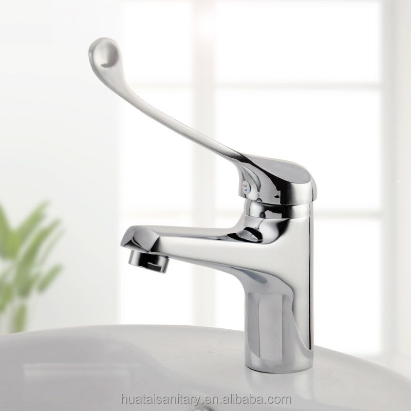 wall mounted water sink tap mixer medical Disabled Handicap elbow open long handle medical kitchen faucet