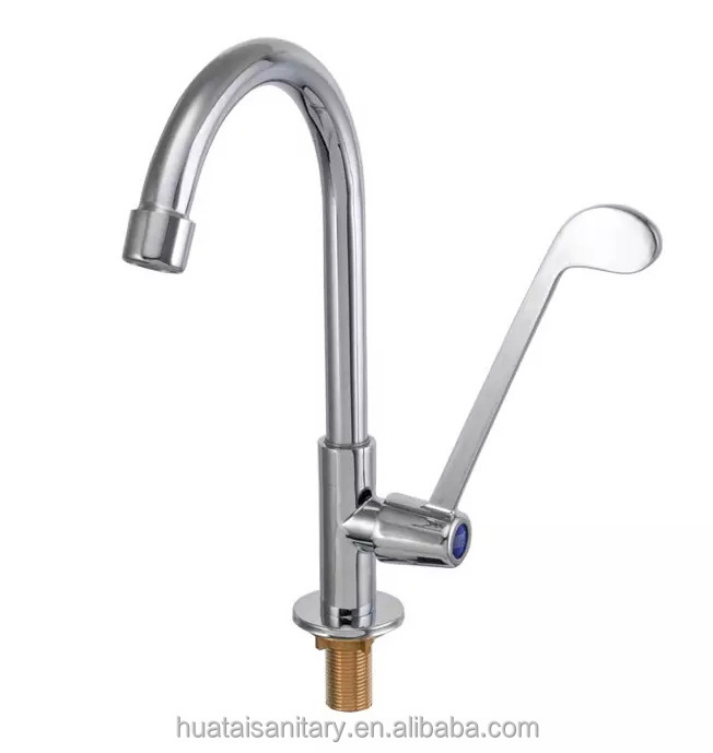 wall mounted water sink tap mixer medical Disabled Handicap elbow open long handle medical kitchen faucet