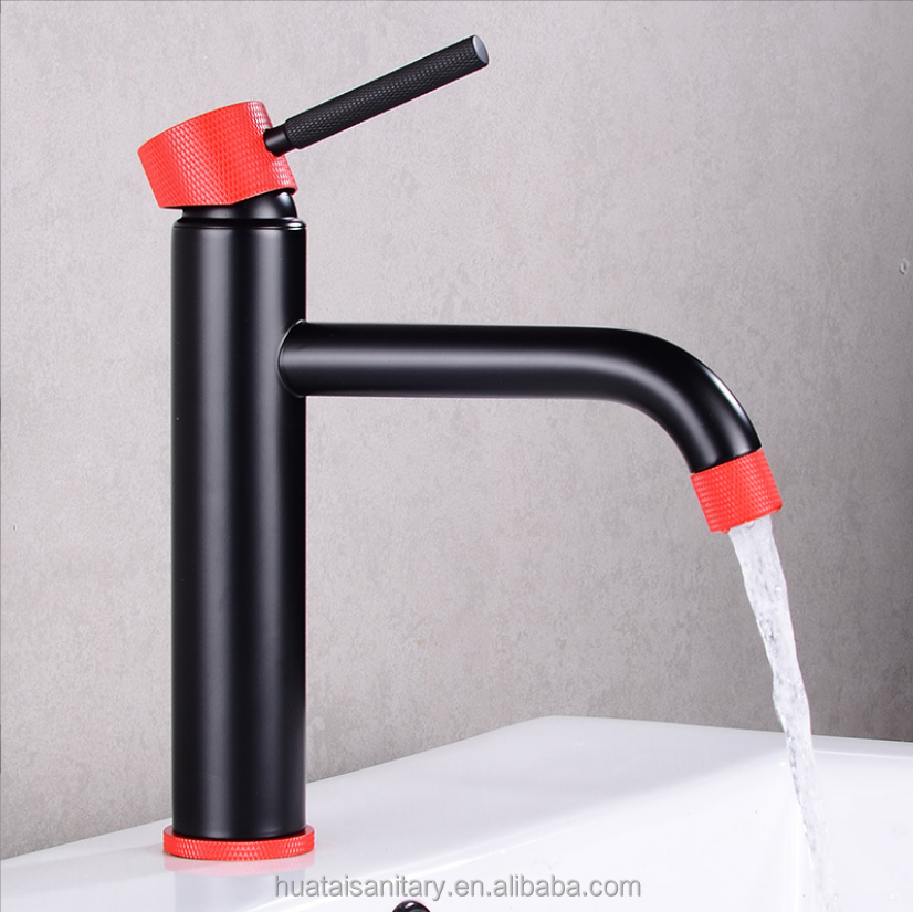 modern hot single hole ceramic cartridge long spout latest hotel brass color wash tap jiangmen basin faucet