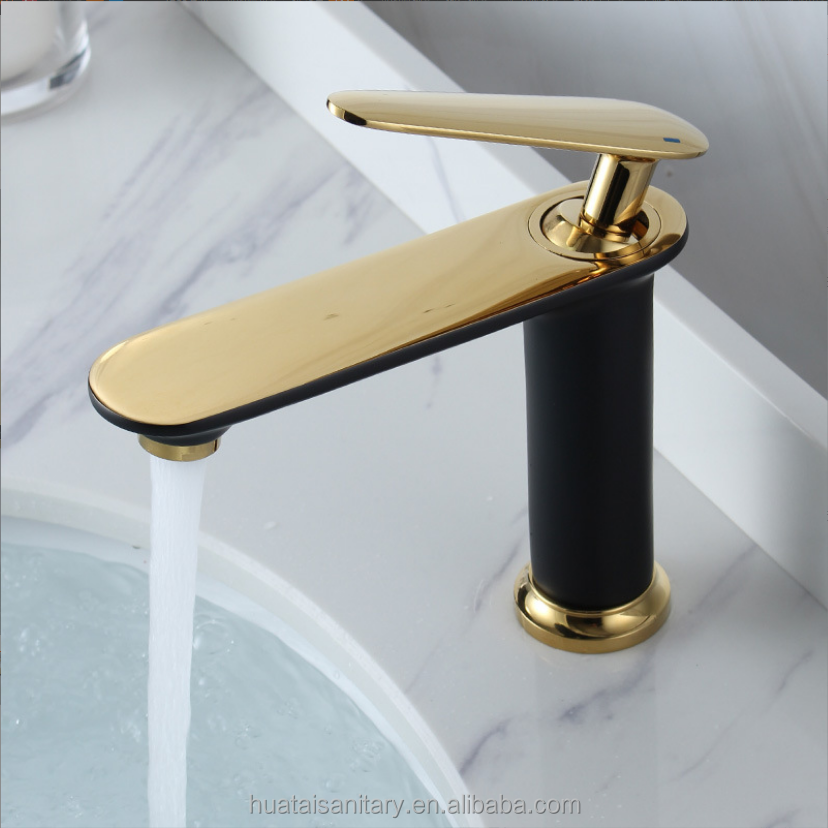 kit luxury special design bathroom swan shape deck project golden brass gold basin faucet tap mixer