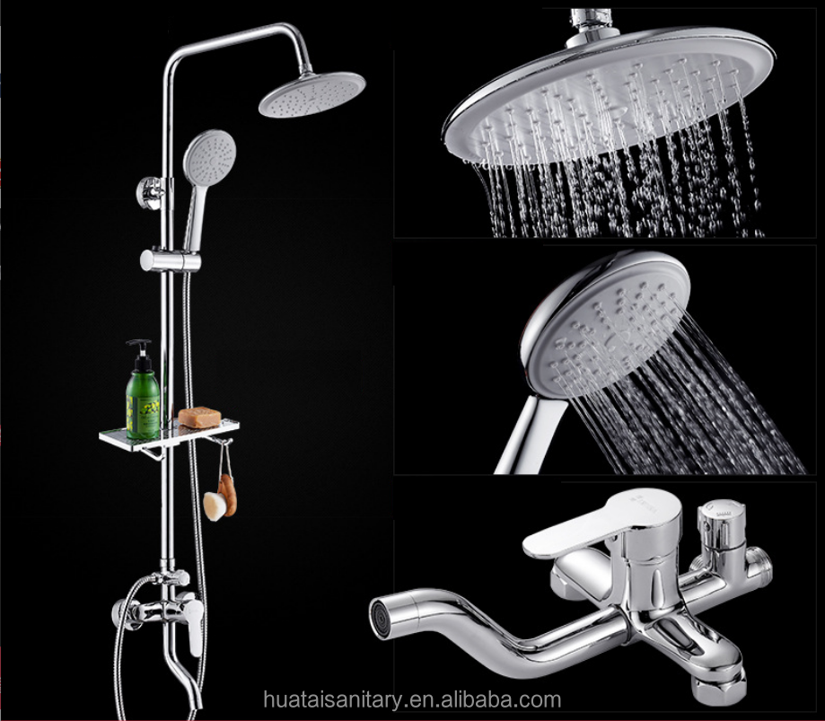 monomando round hand shower 3 way valve mixer bathroom diverter control rain bath shower faucet