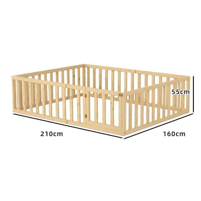 Wholesale manufacturer Kids Wooden Playpen Baby Safety Play Center Fence Wood Square Playpen For Baby With Gate