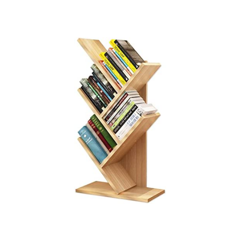 2022 new design 5 shelves tree book storage rack floor standing bookshelf for bedroom