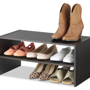 Modern simple multi-functional wooden furniture combined shoe cabinet can be stacked with double wooden shoe racks