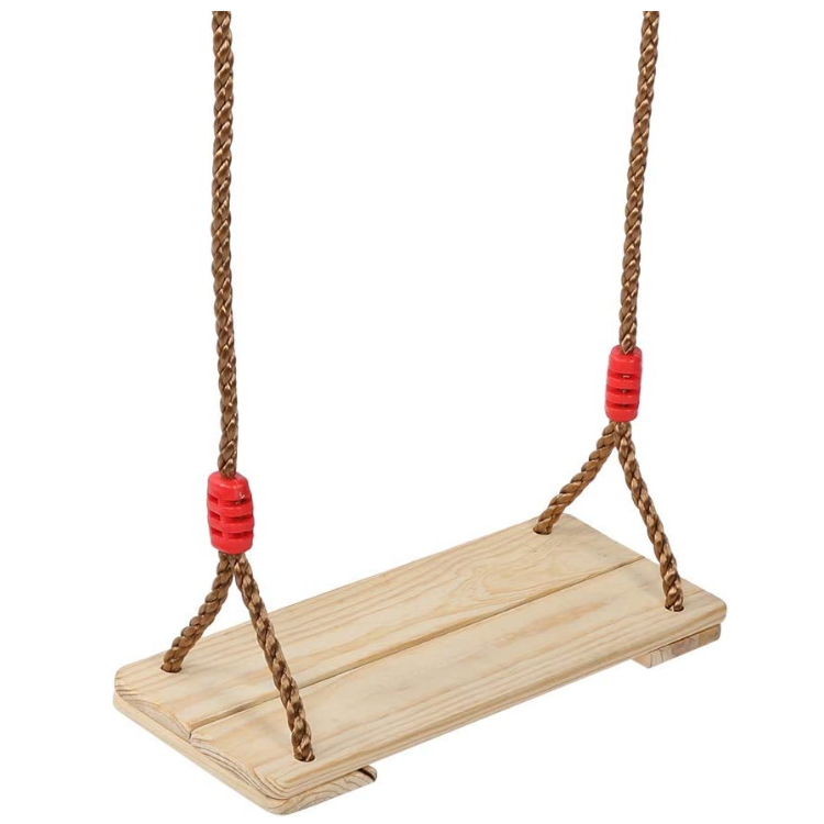 adults children polishing four board anti corrosion outdoor indoor pastoral wooden swing baby tree swing