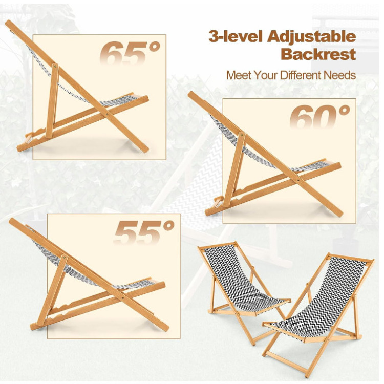 Giantex Patio Folding Camping Chair Reinforced X-Shaped Constructions Outdoor Fishing Chair Beach Chair