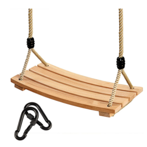 wood tree swing seat indoor outdoor rope wooden swing set for children kids adult