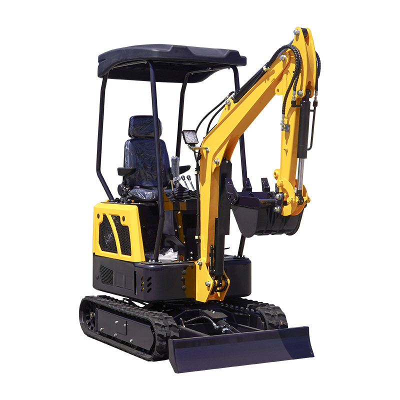 Four wheel drive tire micro grab wheel excavator 1.7ton 3t 4tons full hydraulic crawler excavator