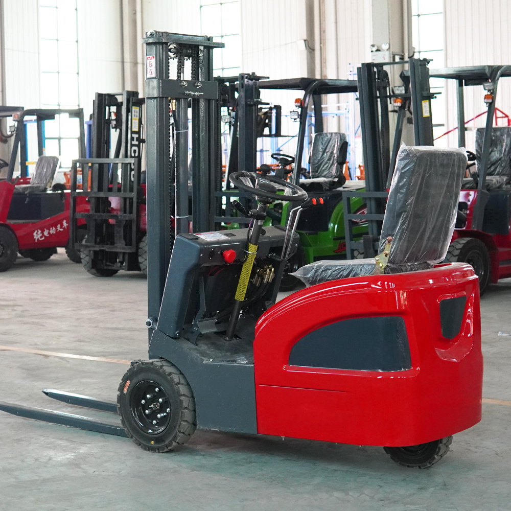 compact forklift cheap price narrow aisle 0.8ton 800kg 3 wheels small electric forklift size mini electric forklift 500kg price