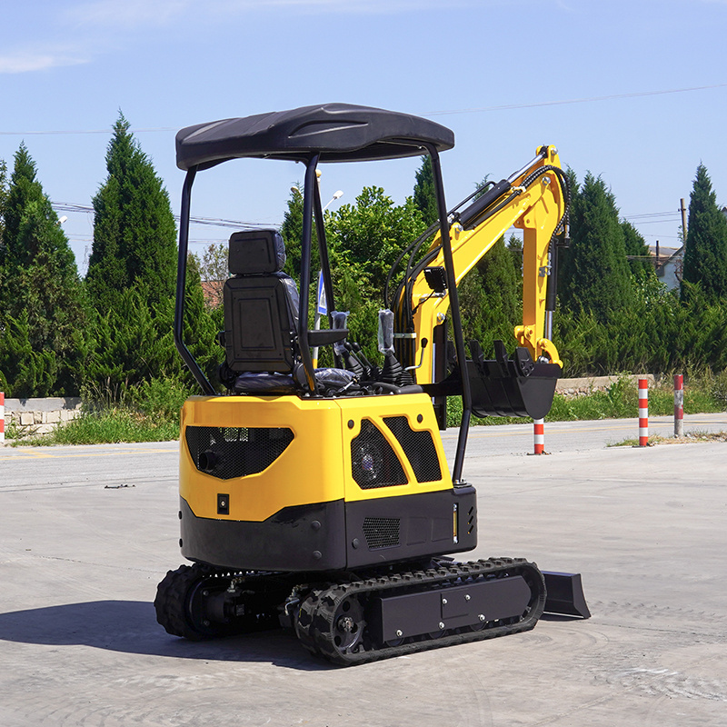 Four wheel drive tire micro grab wheel excavator 1.7ton 3t 4tons full hydraulic crawler excavator