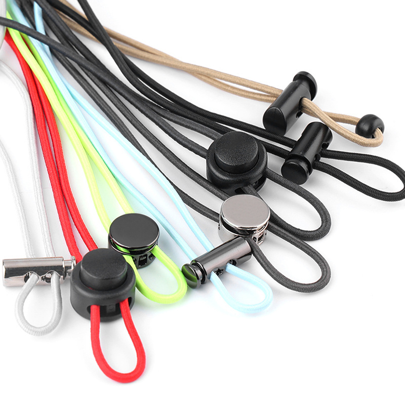 Plastic Cord Lock DIY Spring Toggle Stopper Lanyard String Cord Clips for Drawstrings Use in Shoelace Bags Clothing