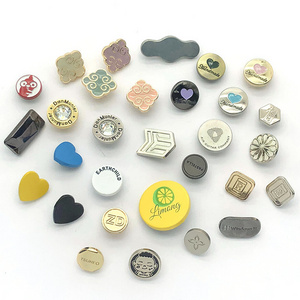 Spring Snap Fastener Buttons for Garment Accessories Sliver Custom Logo Alloy 4 Parts Buttons Various Shapes Metal Classic EXW