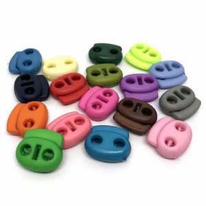 WYSE Custom Cord Locks End Spring Stop Toggle Stoppers Plastic Spring Fastener Cord Lock for Drawstring