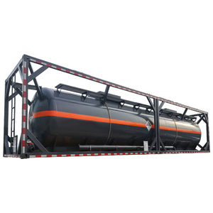 T11 ISO tank container 30FT 40FT for transport chemical liquid hydrochloride, hydrogen chlorate, sodium hydroxide