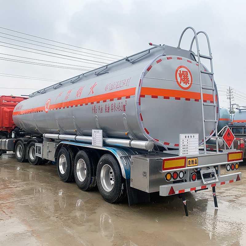 Factory direct sales of large capacity 40000L 50000 liters Diesel Oil Tank Fuel Tanker Truck Semi Trailer