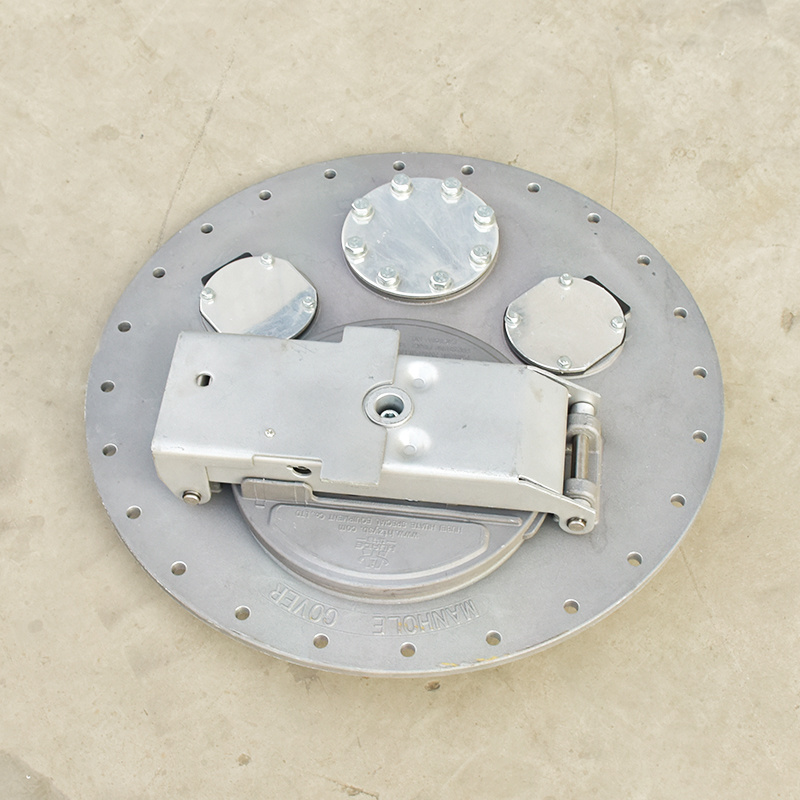 Low price fuel tank Manhole Cover with double breathing valve for Fuel Tanker