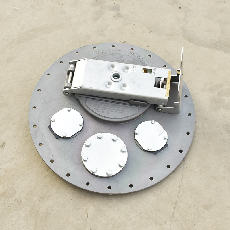 Low price fuel tank Manhole Cover with double breathing valve for Fuel Tanker