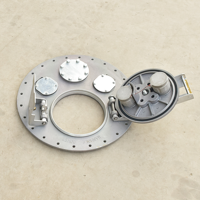 Low price fuel tank Manhole Cover with double breathing valve for Fuel Tanker