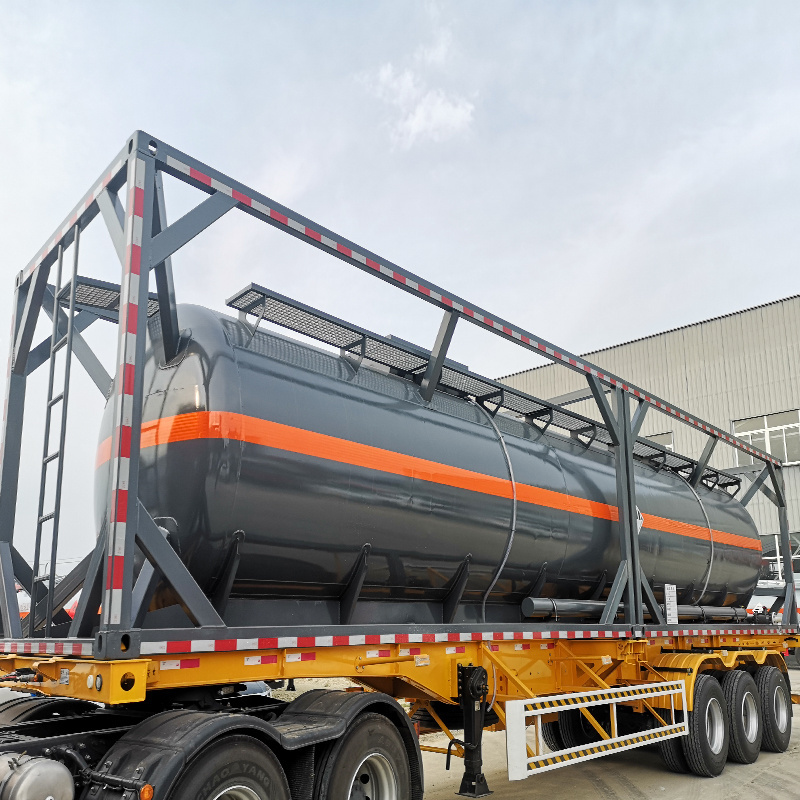 T11 ISO tank container 30FT 40FT for transport chemical liquid hydrochloride, hydrogen chlorate, sodium hydroxide