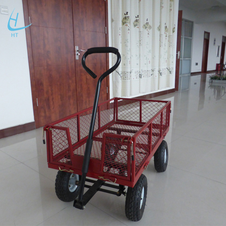 Free sample top selling foldable wagon trolley cart for garden