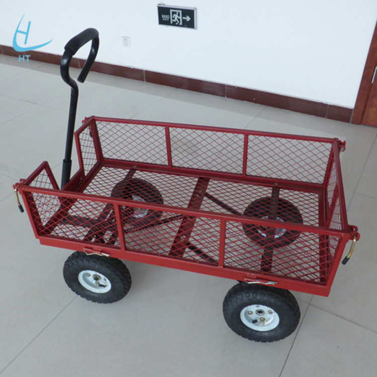 Free sample top selling foldable wagon trolley cart for garden