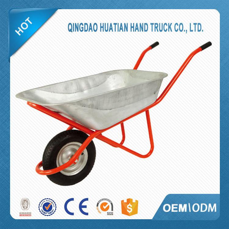 Double Pneumatic wheels wheel barrow for Russia market,RUSSIA WHEELBARROW