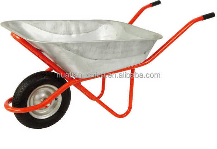 Double Pneumatic wheels wheel barrow for Russia market,RUSSIA WHEELBARROW