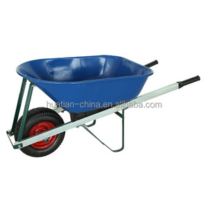 Heavy duty metal tray blue color wheelbarrow,Concrete wheel barrow